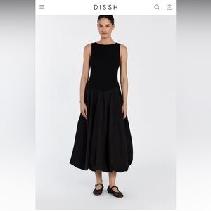 DISSH bubble hem midi dress